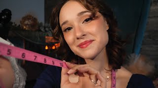 ASMR Bridgerton Tailor  The Wallflowers New Look  Measuring Fabric Sounds Color Analysis [upl. by Eiznikcm]