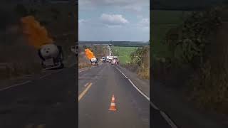 Live Petroleum Tank Accident [upl. by Alleunamme]