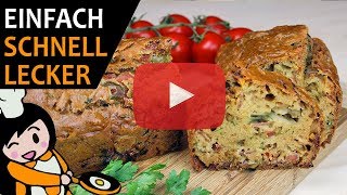 Rustikales mediterranes Brot  Rezept Videos [upl. by Einalem]