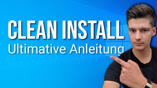 Windows 10 Clean Install Deutsch So installierst du Windows neu [upl. by Eleonora]