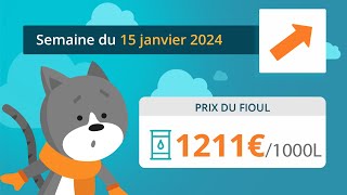 Prix ​​du fioul domestique  semaine du 15 janvier 2024 [upl. by Haily]