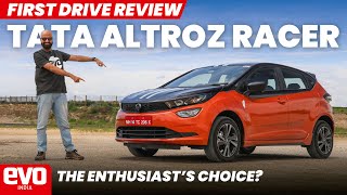 Tata Altroz Racer  Tested on road and track  First Drive Review  evoIndia [upl. by Dolf]