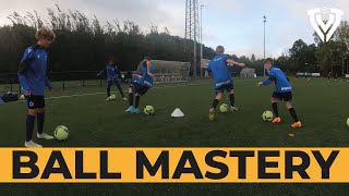 Ball Mastery Drill  5 Variations  Soccer Footbal Training  Groups of 5  U11  U12  U13  U14 [upl. by Ezra445]