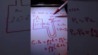 Manometer calculations inclined tube [upl. by Roma]