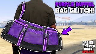 How To Get The Purple Duffel Bag Glitch In Gta 5 Online No BEFF or Transfer [upl. by Oflodor]