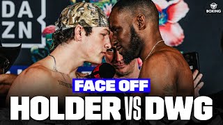 Tayler Holder vs DWG Earth  Weighin and face off ahead of Holder’s boxing return 👀 [upl. by Weissman499]