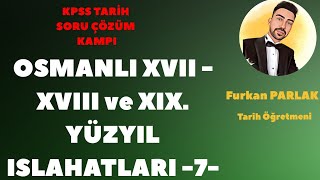 KPSS 2024 Tarih  XVII  XVIII VE XIX Yüzyıl Islahat Soru Çözümü 7kpsstarih kpss2024 ayt2024 [upl. by Marston]