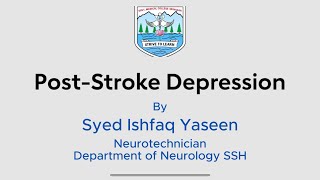 Can STROKE cause DEPRESSION Post Stroke Depression [upl. by Marteena]