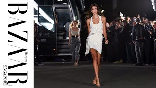 Kaia Gerber Kendall Jenner Bella Hadid and More Walk the Alexander Wang SS18 Show [upl. by Lucky]