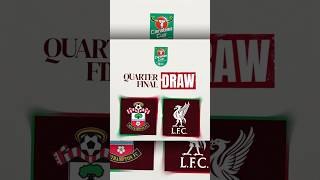 Carabao cup draw🤝 football eneditz cold viral fyp cold liverpool lfc lfcnews pl [upl. by Ellehctim]