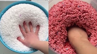 Crunchy FLOAM slime satisfying slime ASMR video compilation [upl. by Remat]