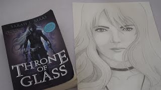 Throne of Glass Celaena Sardothien Drawing [upl. by Lemahs]