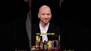 Get ready for Vince Vaughn on Hot Ones 😂 [upl. by Annwahs]