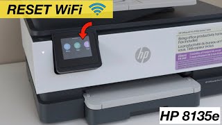 HP OfficeJet Pro 8135e Reset Printer WiFi To Defaults [upl. by Olcott]