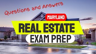 Every Question on the MD Real Estate exam with answers  pass the Maryland exam [upl. by Ynahirb]