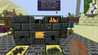 Minecraft Smeltery Dual Fuel Setup  Pyrotheum amp Lava [upl. by Ynor]