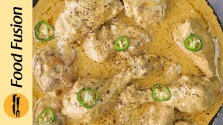 Dum wali White Chicken Gravy Recipe by Food Fusion [upl. by Rurik]