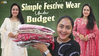 Simple Festive Wear Collection Under Budget 🛍️  HeavenlyHomemade [upl. by Aleekat]