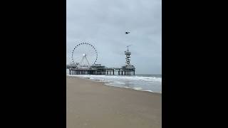 Схевенинген пляж Гаага Нидерланды Северное море Noordzee Scheveningen Den Haag [upl. by Anabel]