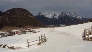 St Ulrich am Pillersee  Hochfilzen Piste 6a Verbindung SL Kröpfl  SL Hochleiten [upl. by Oecile]