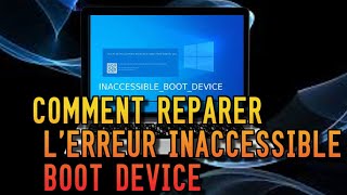 COMMENT REPARER L’ERREUR INACCESSIBLE BOOT DEVICEhow to fix inaccessible boot device error [upl. by Kyla646]