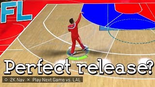 NBA 2K15 Perfect Shot Release [upl. by Ahsiekel862]