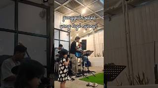 Qiana ft Papa shorts singing dmasiv merindukanmu [upl. by Naira]