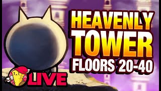 HEAVENLY TOWERS STREAM FLOOR 40 BALROG STRAT  Battle Cats 113 LIVE [upl. by Trilbee808]