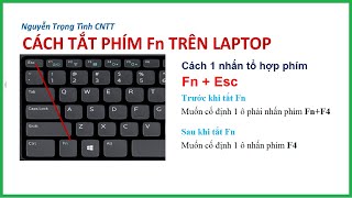 Cách tắt phím Fn [upl. by Ygief]