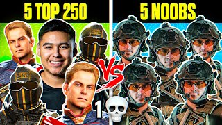 5 NOOBS VS 5 TOP 250S BUT THEY HAVE 1 LIFE CALL OF DUTY [upl. by Fulvia435]