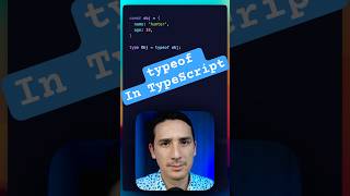 Using typeof in TypeScript typescript typescripttutorial coding programming [upl. by Yreffeg]