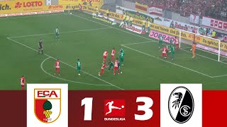 FC Augsburg gegen SC Freiburg 13  Bundesliga 202425  Spielen Höhepunkte [upl. by Ecyned169]