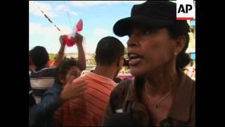 VP candidate resigns nomination Zelaya supporters demo [upl. by Trebornhoj752]