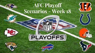 AFC Playoff Scenarios  Week 18 Chiefs Ravens and Bills look to finish strong [upl. by Enitsirk]