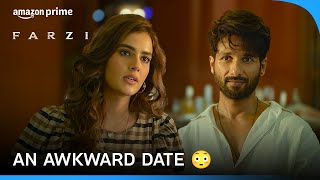 Date Gone Wrong 👀 ft Shahid Kapoor And Kavya Thapar  Farzi  Prime Video India [upl. by Htebzil735]