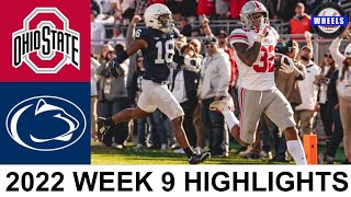 2 Ohio State vs 13 Penn State Highlights  College Football Week 9  2022 College Football [upl. by Nastassia]