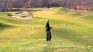 How To Hit A Golf Ball From A Downhill Lie [upl. by Hatch421]