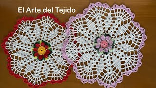 Carpetaposa plato tejido a crochet paso a paso en español [upl. by Sender486]