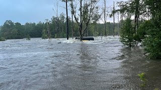 Boiling Spring lakes September 16 massive flooding [upl. by Dupaix848]