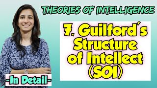 SOI Model of Guilford  Theories of Intelligence  For All Teaching Exams InculcateLearning Ravina [upl. by Hanna]