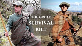 The Great Kilt ULTIMATE SURVIVAL BLANKET  Outdoor Clothing amp Shelter in ONE Multifunctional Cloth [upl. by Nymzaj]