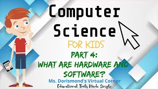 🖥 What are Hardware and Software  Computer Science for Kids Part 4  Grades K2 [upl. by Ayotyal]