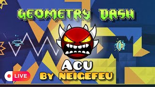 Beating my FIRST EXTREME Demon LIVE in Geometry Dash 22 [upl. by Bohner]