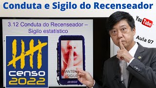 Conhecimentos Técnicos IBGE 2022  Conduta e Sigilo do Recenseador  Aula 07  Prof Eduardo Tanaka [upl. by Refennej748]