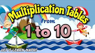 MEMORIZE FASTER MULTIPLICATION TABLES FROM 1 TO 10  BEST PRACTICE TO LEARN MATH FOR KIDS [upl. by Bollinger383]