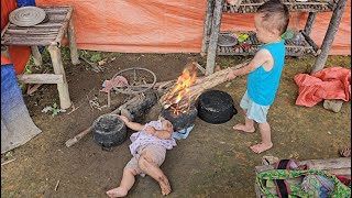 A 17yearold single mother built and established a house Harvest bananas and melons to sell [upl. by Oliana]