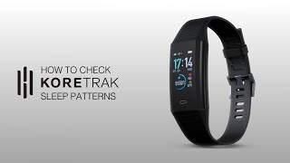 How To Check Sleep Patterns on the KoreTrak Pro [upl. by Oralie659]