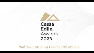 Cassa Edile Awards 2023 La cerimonia di premiazione raccontata in 120quot [upl. by Alil]