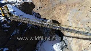 Flying over Asias highest bridge Chicham bridge in Himachal Pradesh [upl. by Hett]