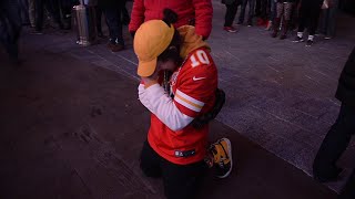 Fans ride the emotional roller coaster as Chiefs lose to the Patriots in the AFC Championship game [upl. by Edelman]